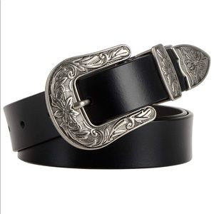 New in Box Black Western Belt